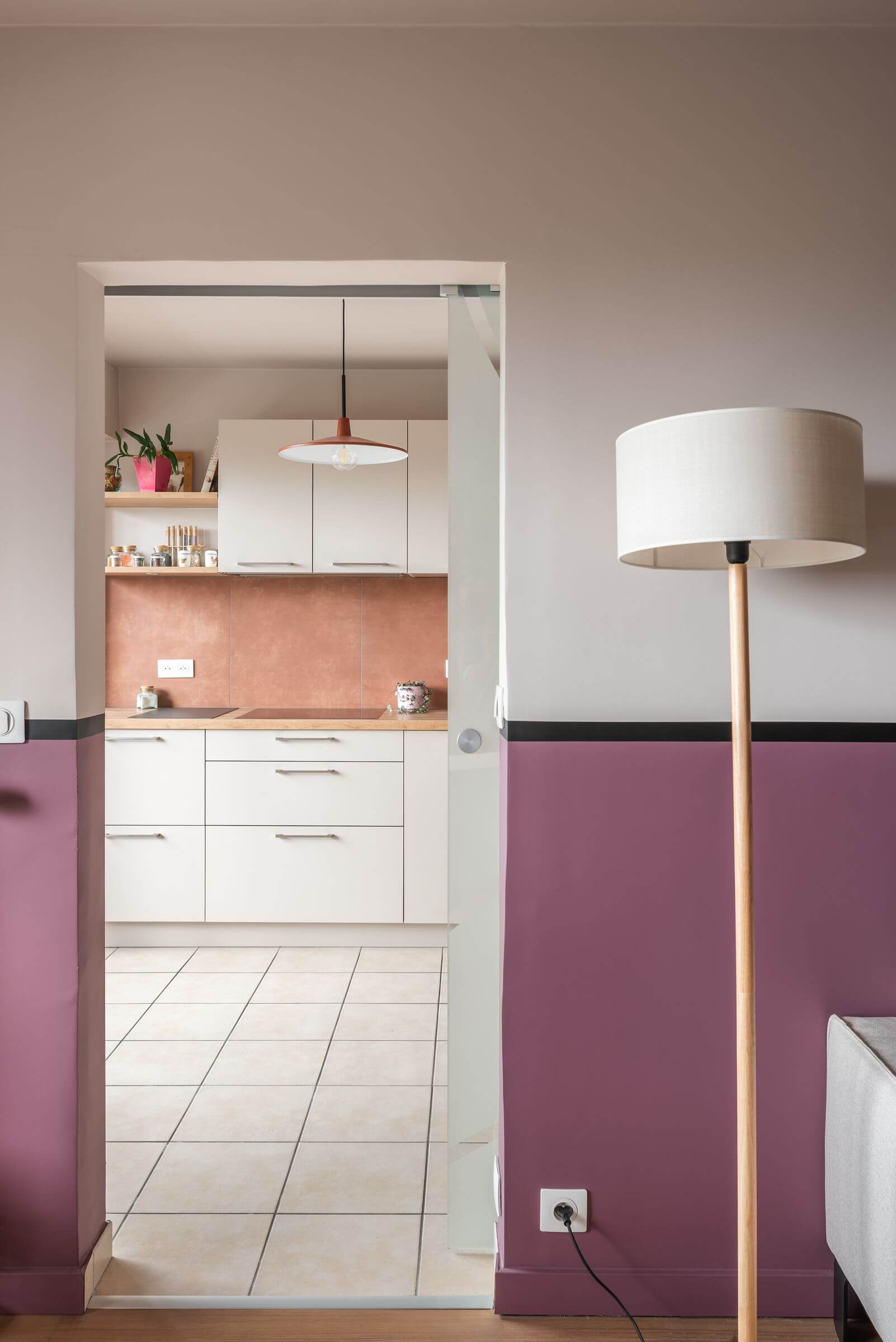 Rénovation appartement Voiron - espace cuisine - réalisation Céline Piccarreta - Crédit photo : Aurélien Vivier