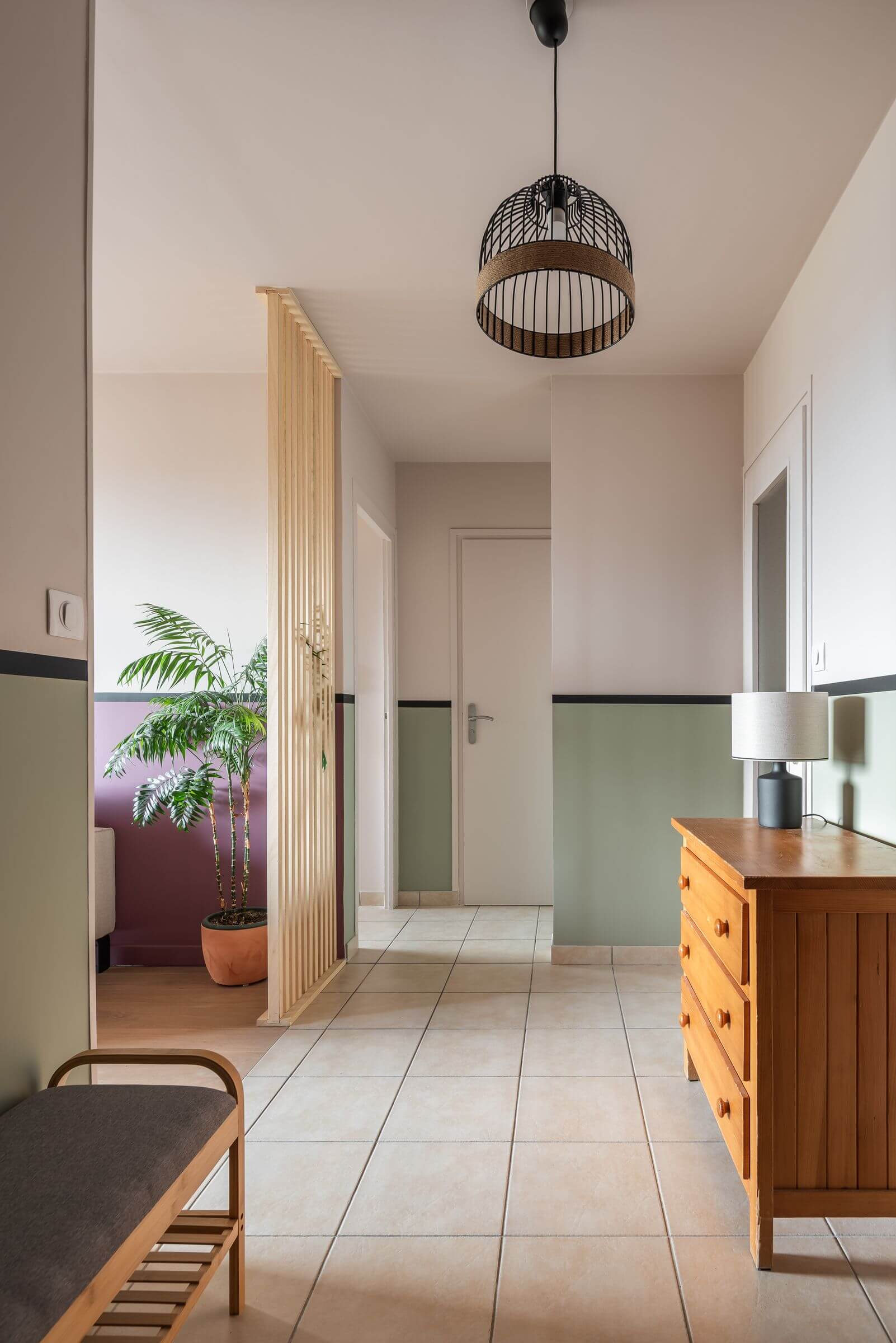 Rénovation appartement Voiron - espace entrée - réalisation Céline Piccarreta - Crédit photo : Aurélien Vivier